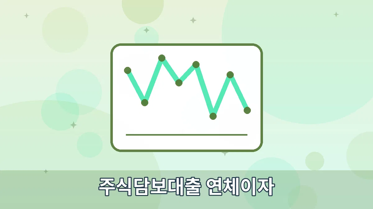 주식담보대출 연체이자 안내 이미지 1