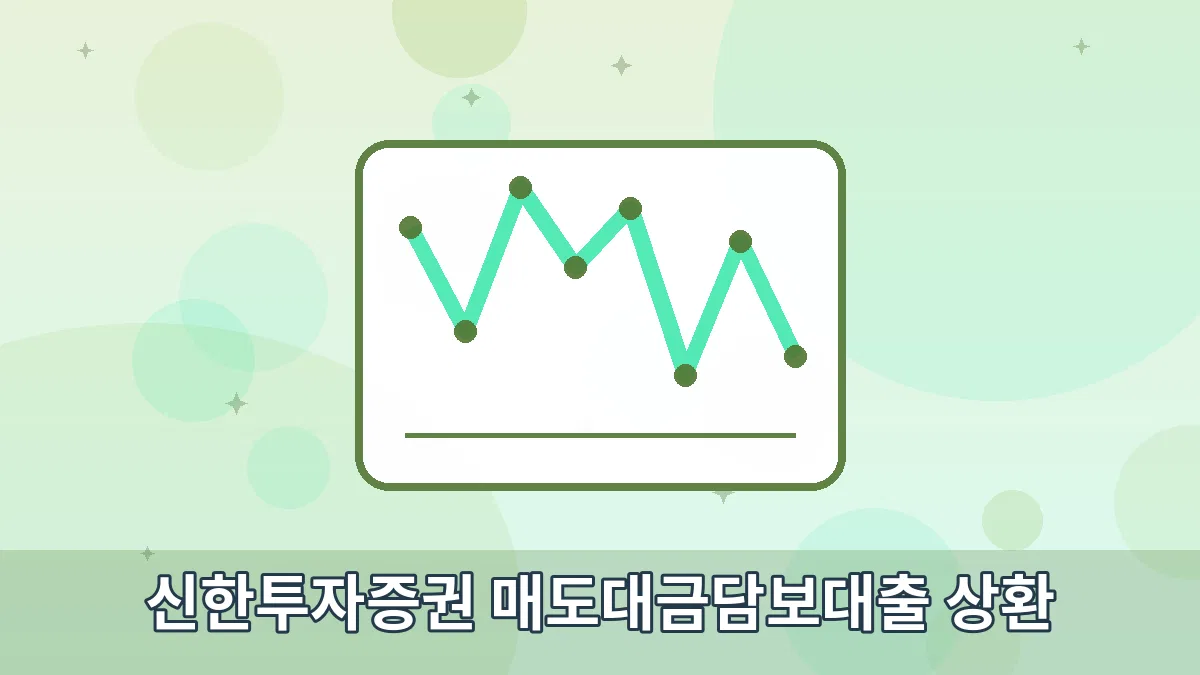 신한투자증권 매도대금담보대출 상환 안내 이미지 1