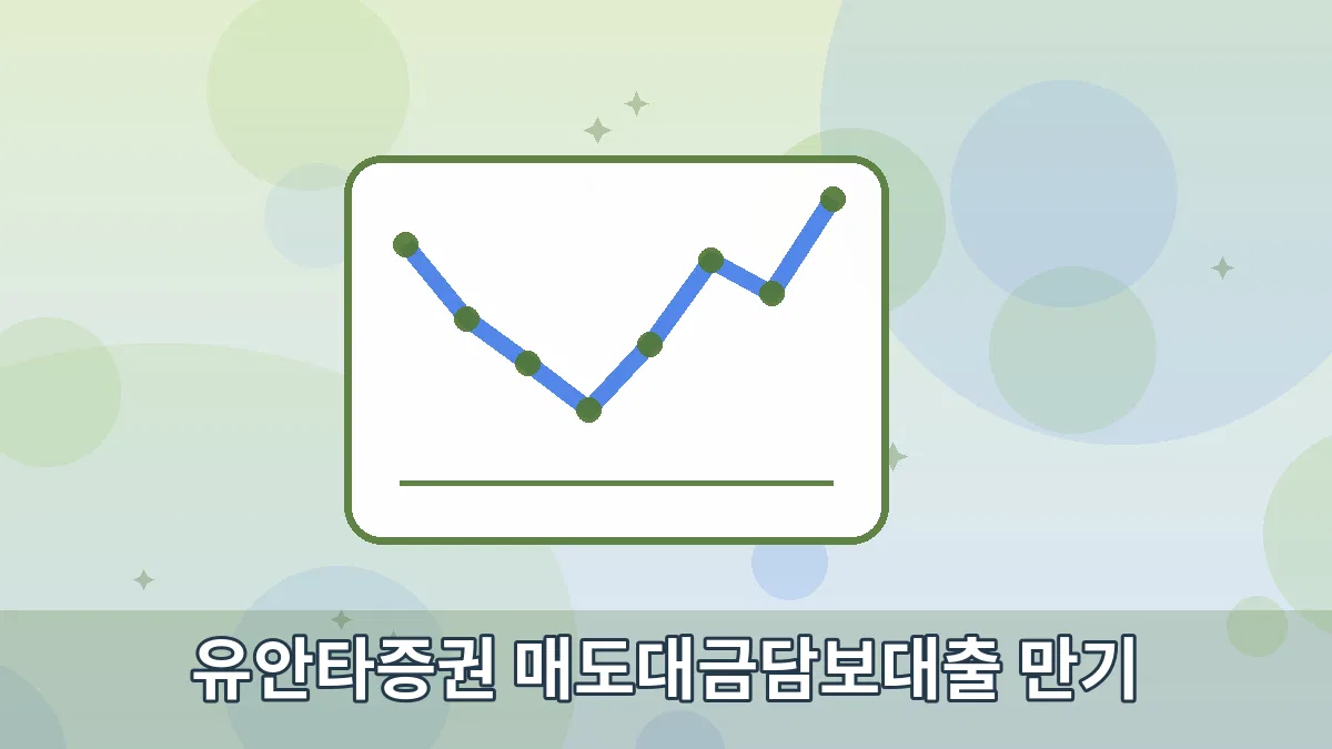 유안타증권 매도대금담보대출 만기 안내 이미지 3