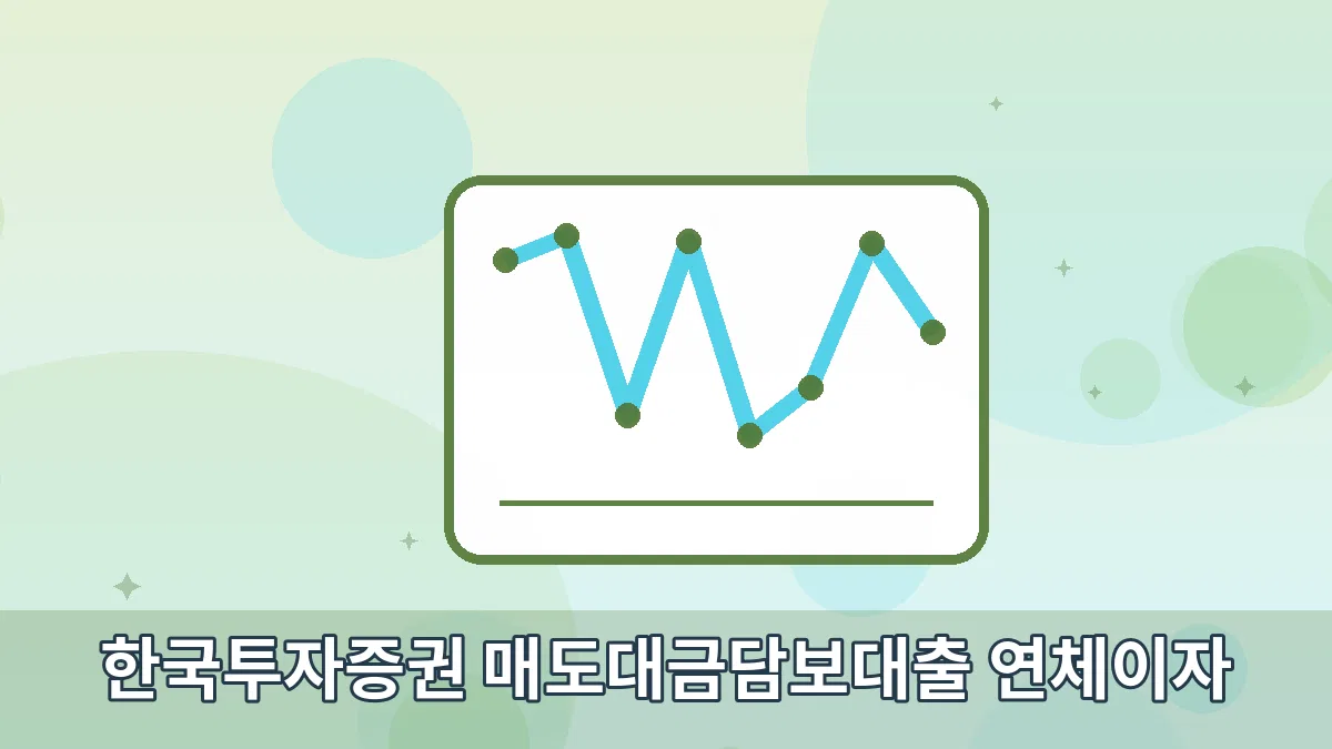 한국투자증권 매도대금담보대출 연체이자 안내 이미지 2
