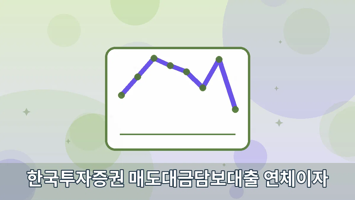 한국투자증권 매도대금담보대출 연체이자 안내 이미지 4