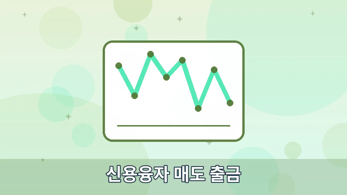신용융자 매도 출금 안내 이미지 1