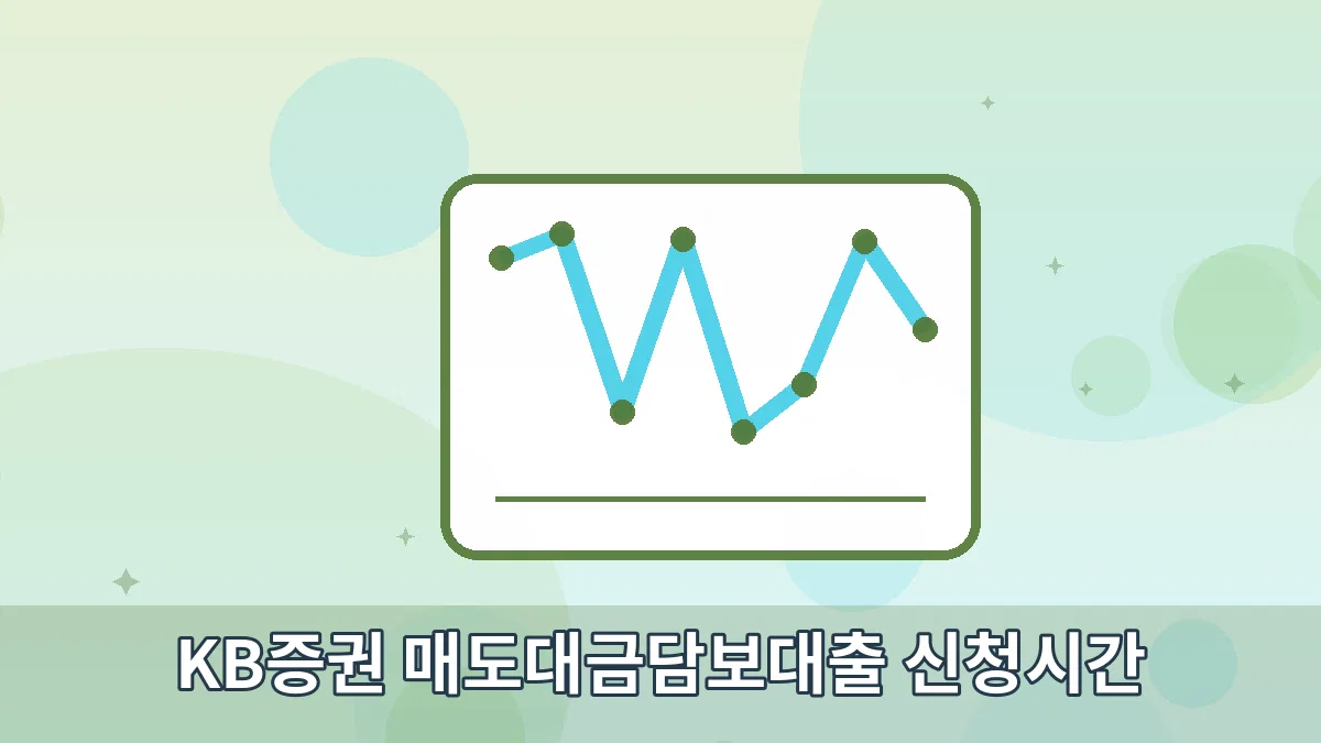 KB증권 매도대금담보대출 신청시간 안내 이미지 2