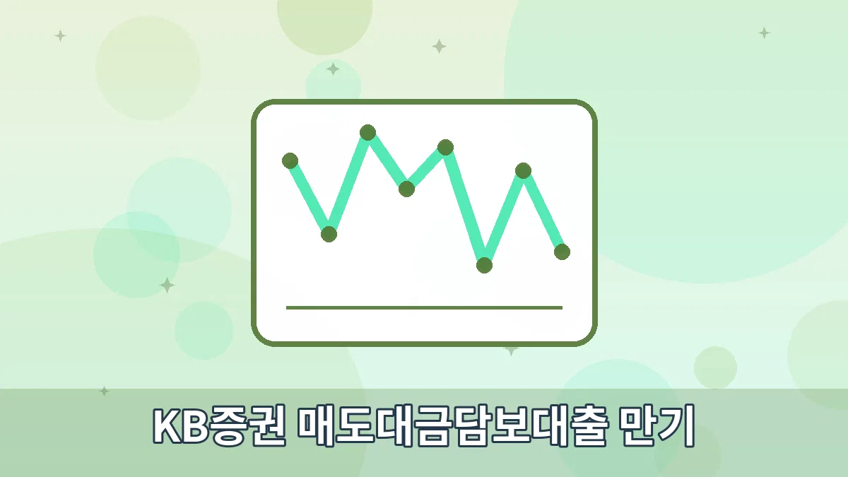 KB증권 매도대금담보대출 만기 안내 이미지 1