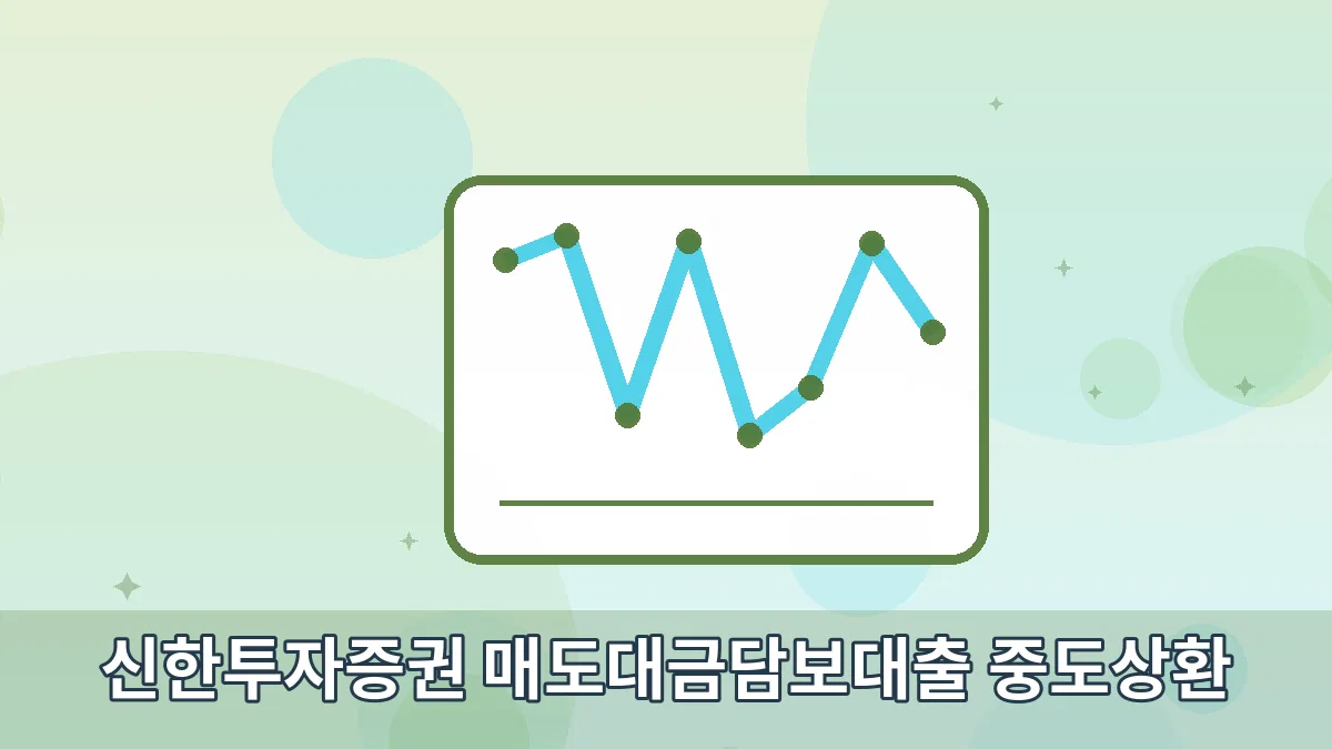 신한투자증권 매도대금담보대출 중도상환 안내 이미지 2