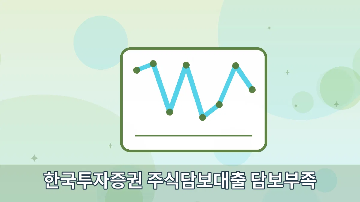 한국투자증권 주식담보대출 담보부족 안내 이미지 2