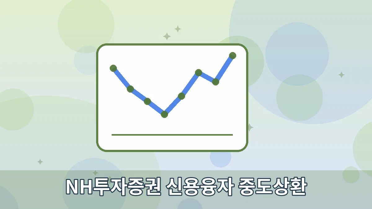 NH투자증권 신용융자 중도상환 안내 이미지 3