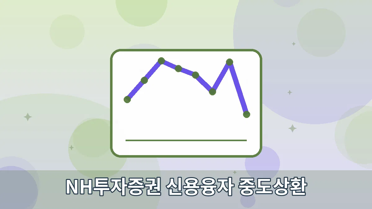 NH투자증권 신용융자 중도상환 안내 이미지 4